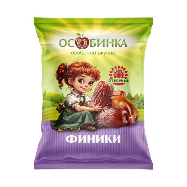 Упаковка Финики - аренда торгового знака Особинка