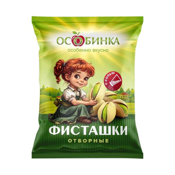 Упаковка Фисташки - аренда торгового знака Особинка